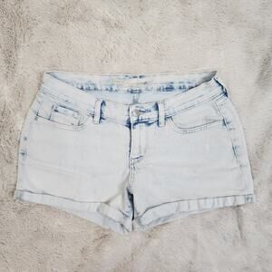 Old Navy Women's Light Wash Boyfriend Jean Shorts Size 4 Cuffed